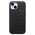 Чехол-накладка Cellis SM031 SafeMag для "Apple iPhone 15" Натуральная кожа (black) (237490)