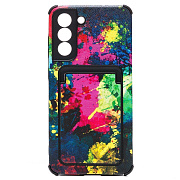 Чехол-накладка - SC284 с картхолдером для "Samsung SM-G990 Galaxy S21FE" (006) (multicolor) 