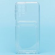 Чехол-накладка - SC276 с картхолдером для "Samsung SM-A225 Galaxy A22 4G/SM-M225 Galaxy M22" (transparent)