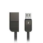 Кабель USB - micro USB Remax RC-088m Linyo series  100см 2,1A  (black)