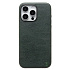 Чехол-накладка Cellis SM031 SafeMag для "Apple iPhone 15 Pro Max" Натуральная кожа (dark green) (237497)