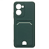Чехол-накладка - SC315 с картхолдером для "OPPO realme C33" (dark green)