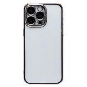 Чехол-накладка - PC073 с закрытой камерой для "Apple iPhone 15 Pro Max" (silver)