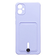 Чехол-накладка - SC304 с картхолдером для "Samsung SM-A055 Galaxy A05" (light violet)