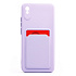 Чехол-накладка - SC315 с картхолдером для "Xiaomi Redmi 9A/Redmi 9i" (light violet)