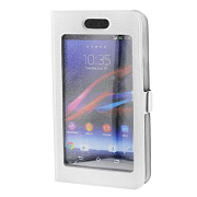 Универсальный чехол-книжка Activ Magic Window Check 4.0-4.7 (white)