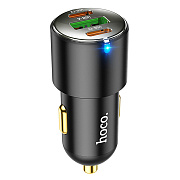 Адаптер Автомобильный Hoco NZ6 PD45W 2Type-C/USB (black)