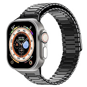Ремешок - ApW33 Apple Watch 42/44/45/49 mm металл на магните (black)