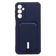 Чехол-накладка - SC304 с картхолдером для "Samsung Galaxy A24 4G" (dark blue) 