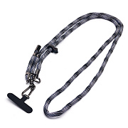 Шнурок - текстильный на шею регулируемый (black/white)