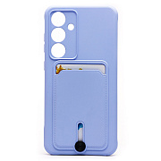 Чехол-накладка - SC304 с картхолдером для "Samsung Galaxy S24FE" (light violet) (237267)