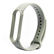 Ремешок - WB08 Xiaomi Mi Band 5/Mi Band 6 силикон на кнопке (регулируемый) (gray)