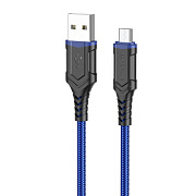 Кабель USB - micro USB Borofone BX67 12W 100см 2,4A  (blue)