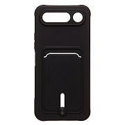 Чехол-накладка - SC304 с картхолдером для "Tecno Spark 50 5G" (black) (245047)