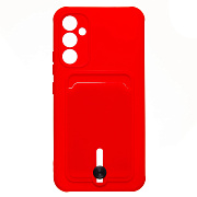 Чехол-накладка - SC304 с картхолдером для "Samsung SM-A346 Galaxy A34" (red) 