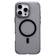 Чехол-накладка - SM039 SafeMag для "Apple iPhone 16 Pro Max" (black/transparent) (238615)