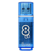 Флэш накопитель USB  8 Гб Smart Buy Glossy (blue)