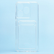 Чехол-накладка - SC276 с картхолдером для "TECNO Spark 10C" (transparent)
