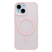 Чехол-накладка - SM042 SafeMag для "Apple iPhone 15" (light pink) (243371)