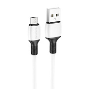 Кабель USB - micro USB Borofone BX84 12W 100см 2,4A  (white)