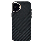 Чехол-накладка Luxo Creative PC  для "Apple iPhone 16 Plus" (124) (black)