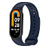 Ремешок - WB13 силикон на кнопке Xiaomi Mi Band 8 (dark blue)