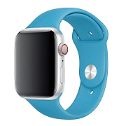 Ремешок - ApW Sport Band Apple Watch 42/44/45/49 mm силикон на кнопке (S) (sky blue)