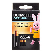 Батарейка AAA Duracell LR03 OPTIMUM (4-BL) (4/32/16896) 