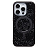 Чехол-накладка - SM029 POSH SHINE SafeMag для "Apple iPhone 15 Pro" россыпь кристаллов (black titanium)