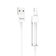 Кабель USB - Apple lightning Hoco X31 Lightning  100см 2,1A  (white)