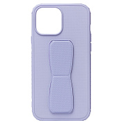 Чехол-накладка - PC058 для "Apple iPhone 13 Pro Max" с подставкой и магнитом (light violet)