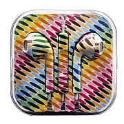 Проводные наушники с микрофоном вкладыши - MD827ZM Jack 3,5  (multi color) (EP12)