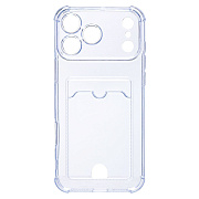 Чехол-накладка - SC276 с картхолдером для "Apple iPhone 17 Pro Max" (light blue)